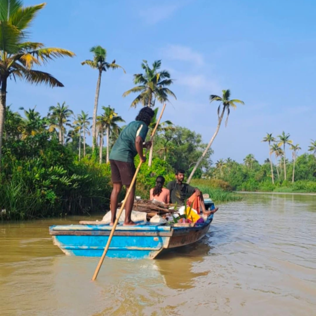 peacefull boating backwaters
